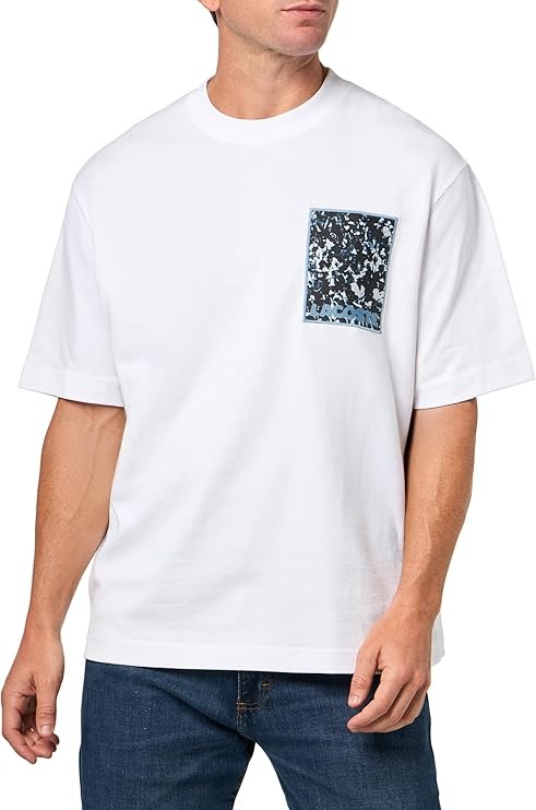 Lacoste mens Loose Fit Elevated Tennis Graphic T-shirt Loose Fit