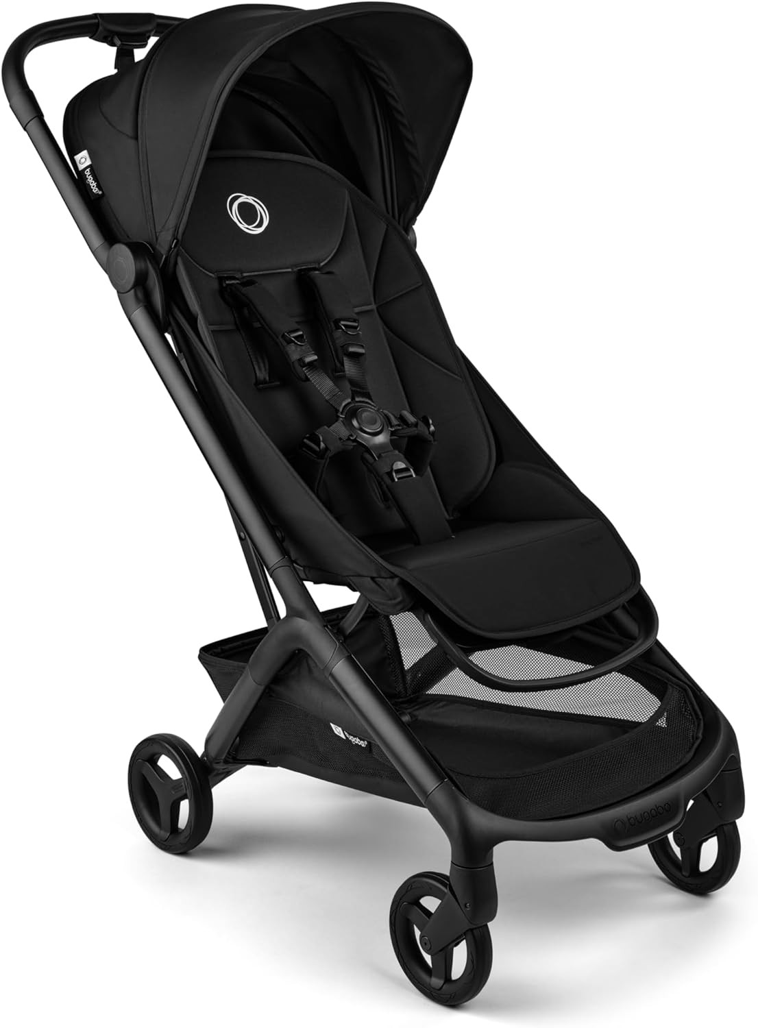 Bugaboo Butterfly 2 Travel Stroller, Ultra-Compact One-Second Fold, Lightweight and Airplane-Friendly (Black)