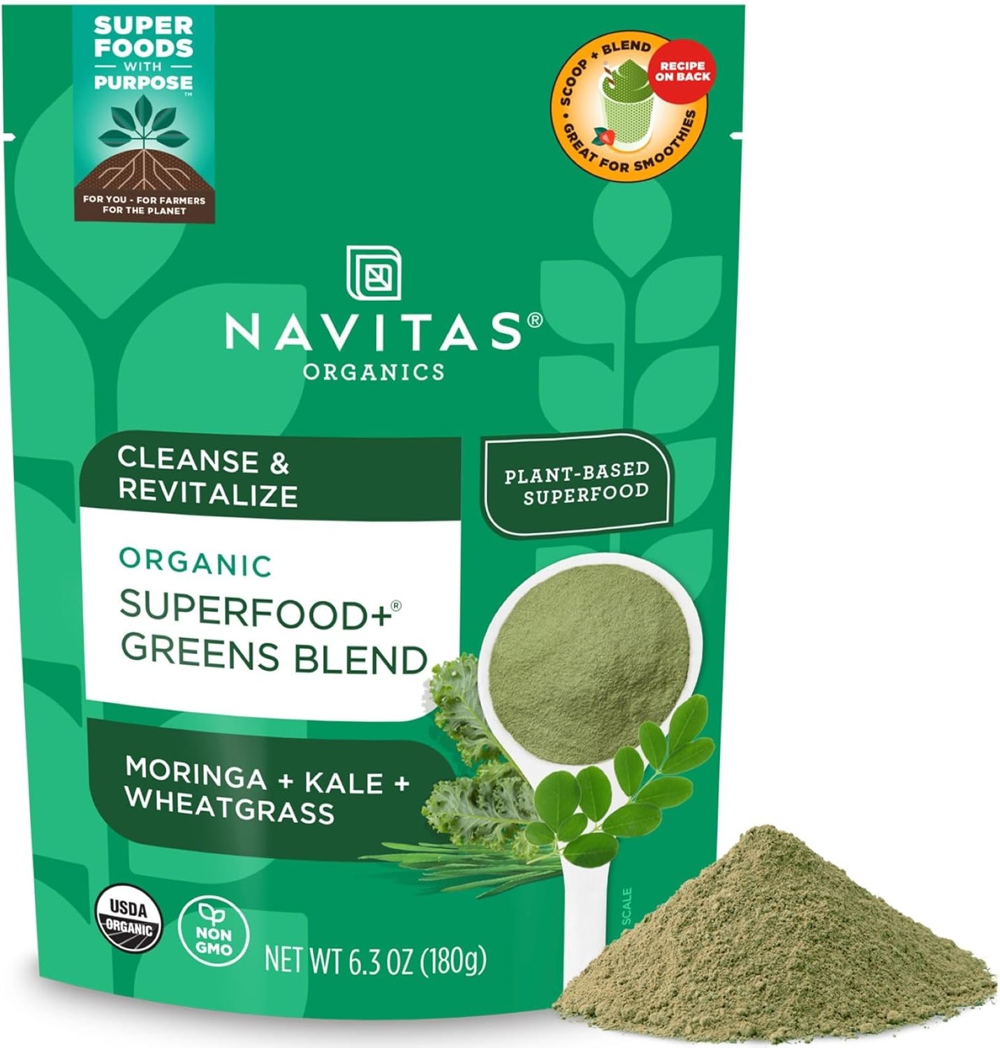 Navitas Organics Super Food + Greens Blend 6.3 oz