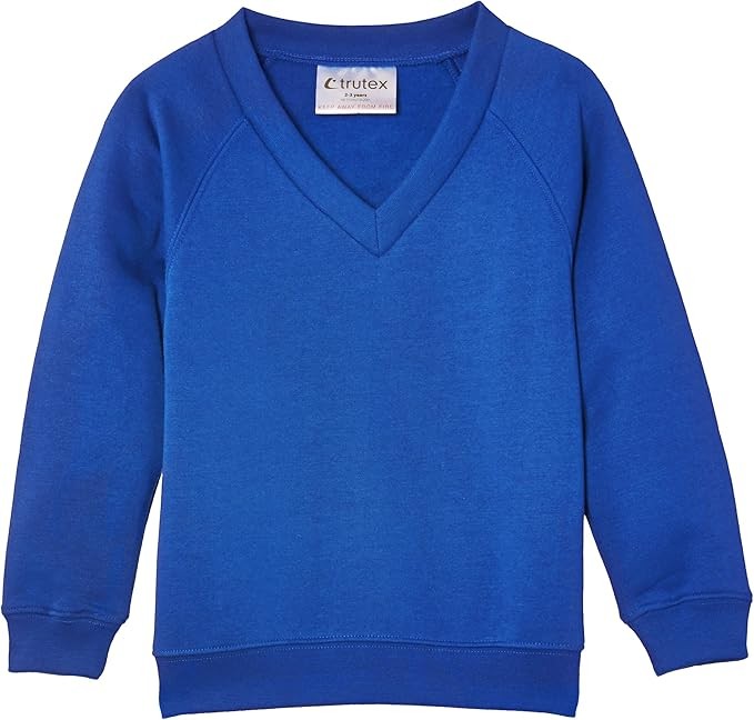 Plain V-Neck Sweatshirt